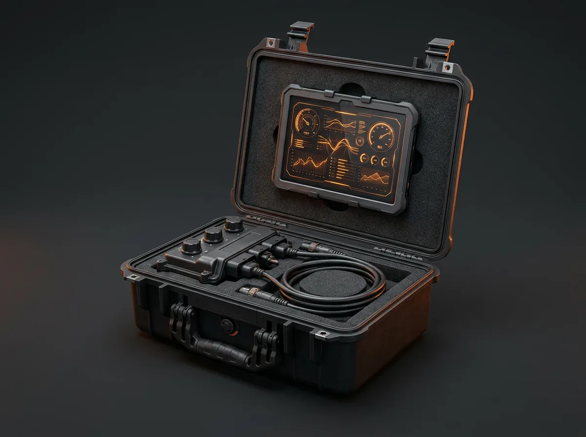 EGR and VGT controller in its foam-insulated case